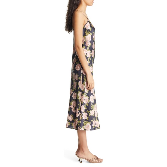 NEW Reformation Alisal Silk Dress Rosalia Medium - Picture 7 of 14